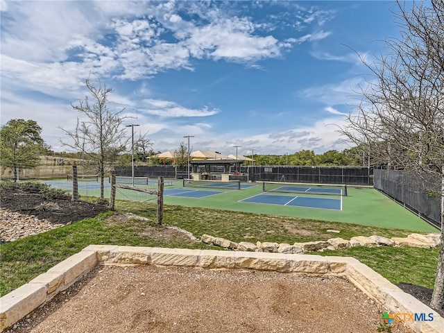 view of sport court