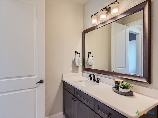 bathroom featuring vanity