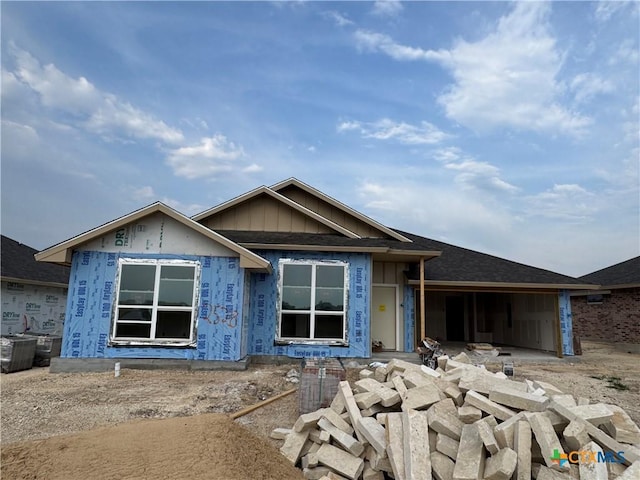 2528 Cowgirl Trl, Belton, TX 76513 - property under construction featuring an attached garage and central air condition unit