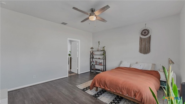 1944 Eastern Finch, New Braunfels, TX 78130 - bedroom featuring wood finished floors and ceiling fan