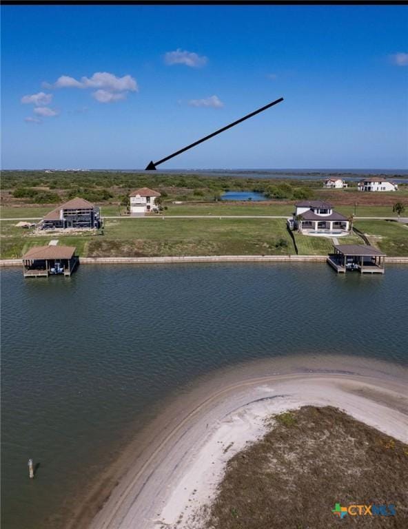 261 E Burgundy Bay Prt, Oconnor, TX 77982 - property view of water