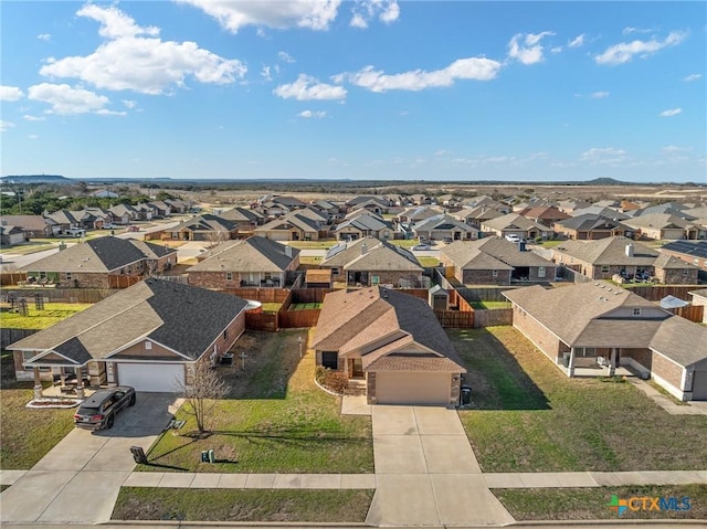 birds eye view of property featuring a residential view