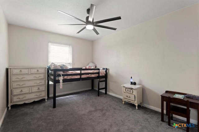 4203 Rambling Range Dr, Killeen, TX 76549 - carpeted bedroom featuring ceiling fan and baseboards