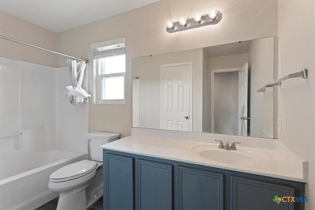4203 Rambling Range Dr, Killeen, TX 76549 - full bathroom featuring vanity and shower / bath combo with shower curtain