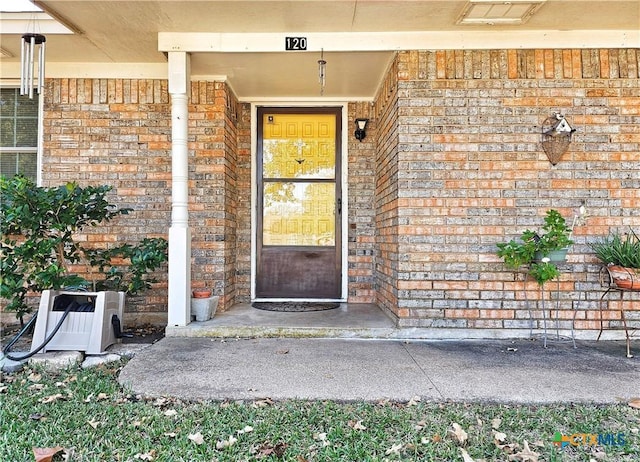 property entrance with ac unit