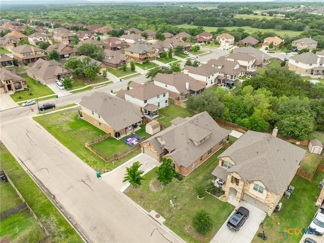 drone / aerial view featuring a residential view