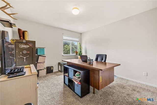 3610 Parkmill Dr, Killeen, TX 76542 - home office featuring carpet floors and baseboards