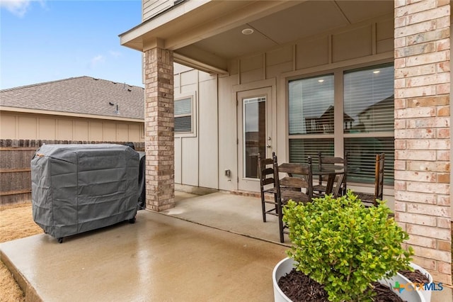 view of patio / terrace with grilling area