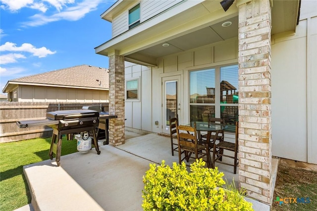 view of patio / terrace with outdoor dining space
