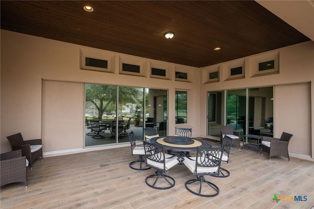 view of patio / terrace featuring outdoor dining area