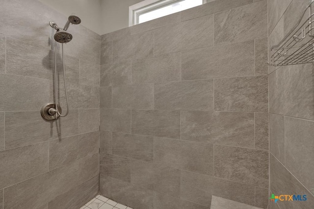 details with tiled shower
