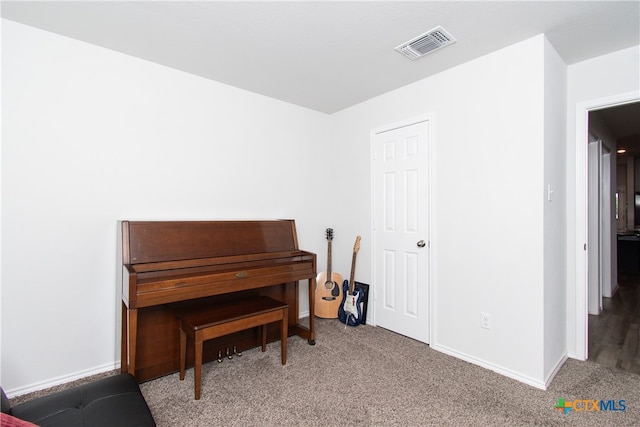 misc room featuring carpet floors