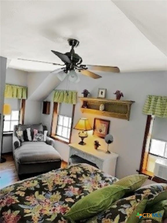 4630 Lantana Rd, Belton, TX 76513 - bedroom featuring multiple windows, wood finished floors, and a ceiling fan