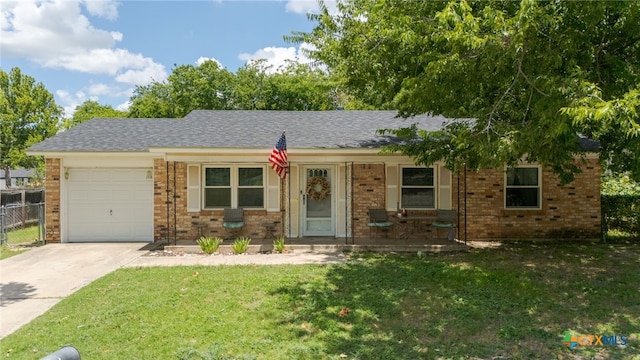 603 S 13th St, Copperas Cove, TX 76522 - ranch-style home featuring brick siding, an attached garage, driveway, and roof with shingles