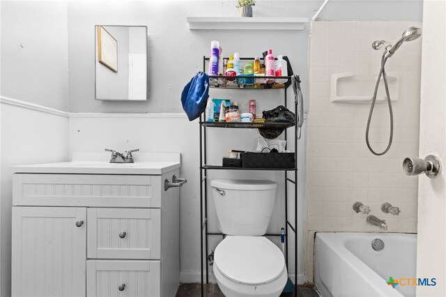603 S 13th St, Copperas Cove, TX 76522 - bathroom with vanity and bathtub / shower combination