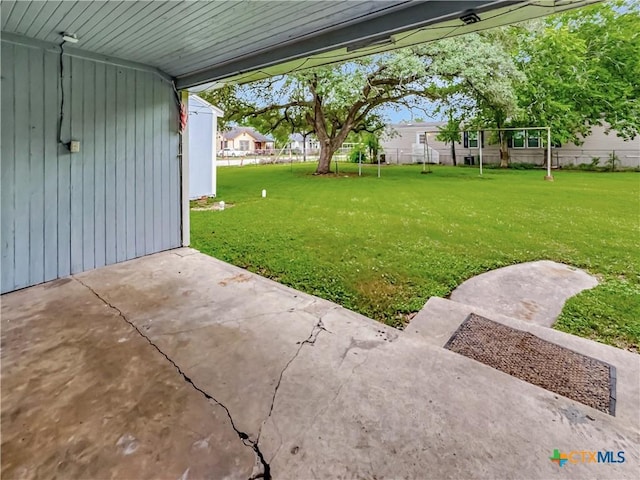1805 E N St, Victoria, TX 77901 - fenced backyard featuring a patio
