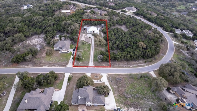 drone / aerial view featuring a residential view