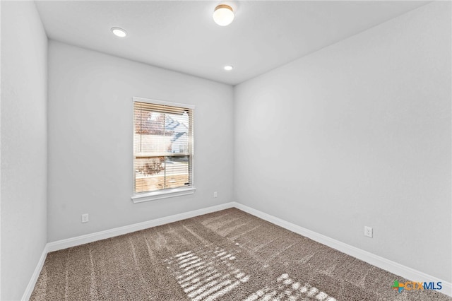 empty room with carpet floors