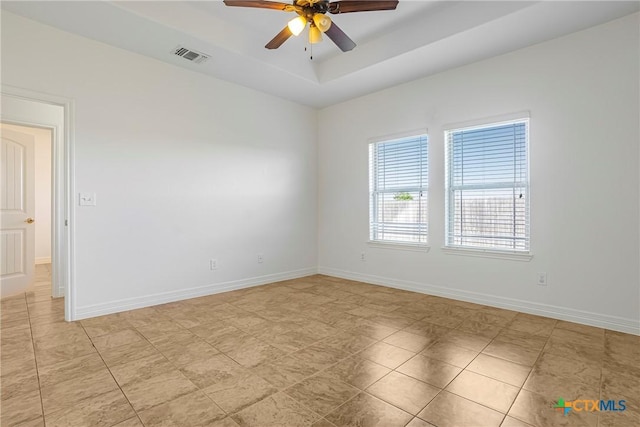1108 Indian Mallow Dr, Temple, TX 76502 - empty room featuring ceiling fan, baseboards, and visible vents