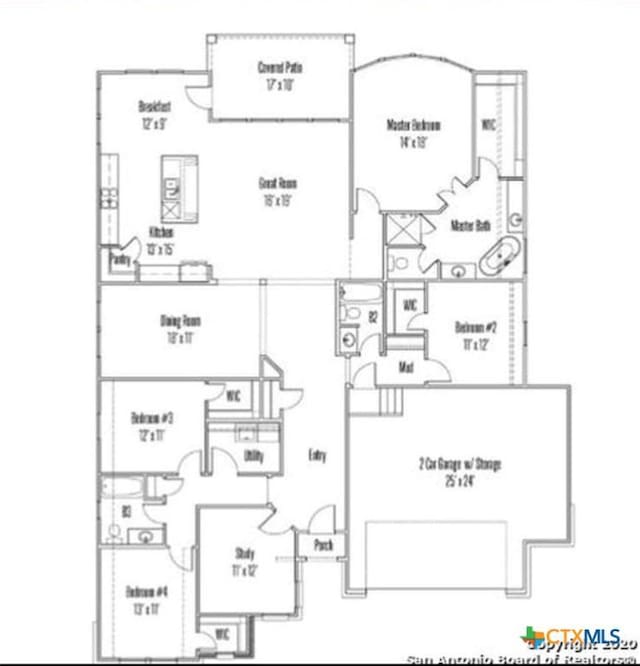 1235 Yaupon Loop, New Braunfels, TX 78132 - view of property floor plan