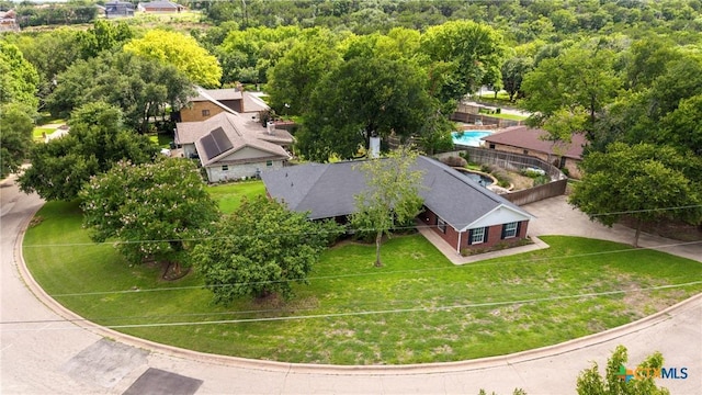 4501 Arrowhead Dr, Temple, TX 76502 - aerial view of a pool and a forest
