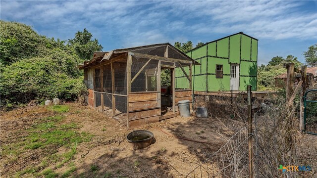 view of outdoor structure
