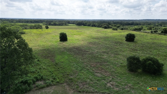 drone / aerial view featuring a rural view