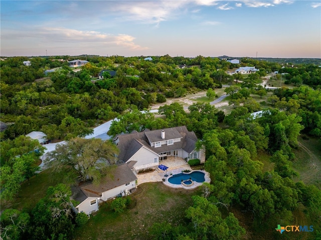 birds eye view of property