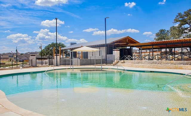 view of pool