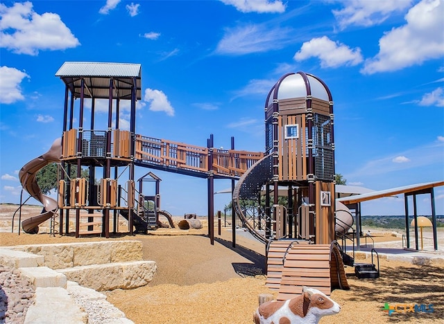 view of jungle gym