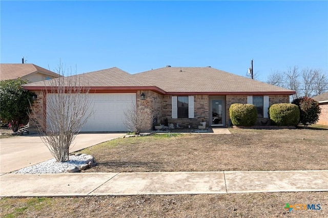 single story home featuring a garage