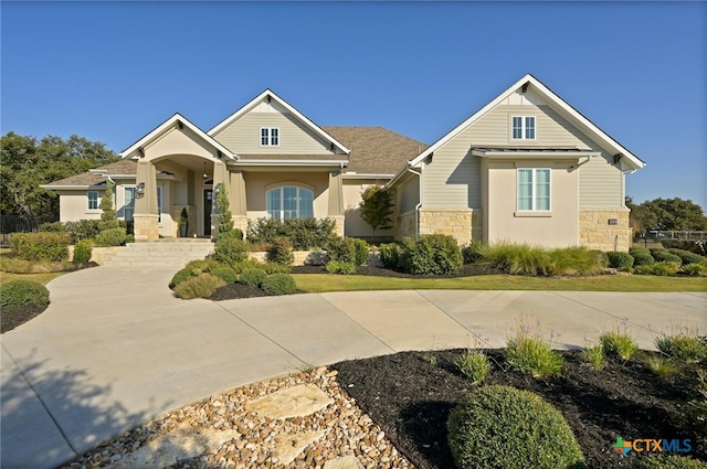 view of craftsman inspired home