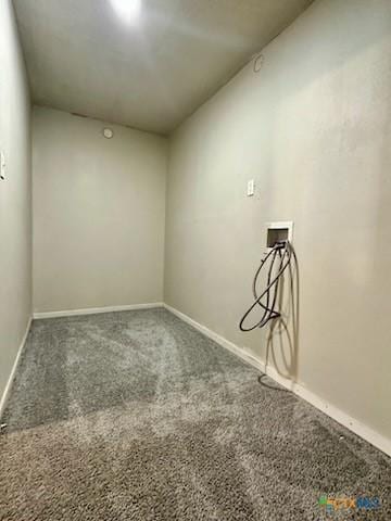 unfurnished room featuring carpet flooring