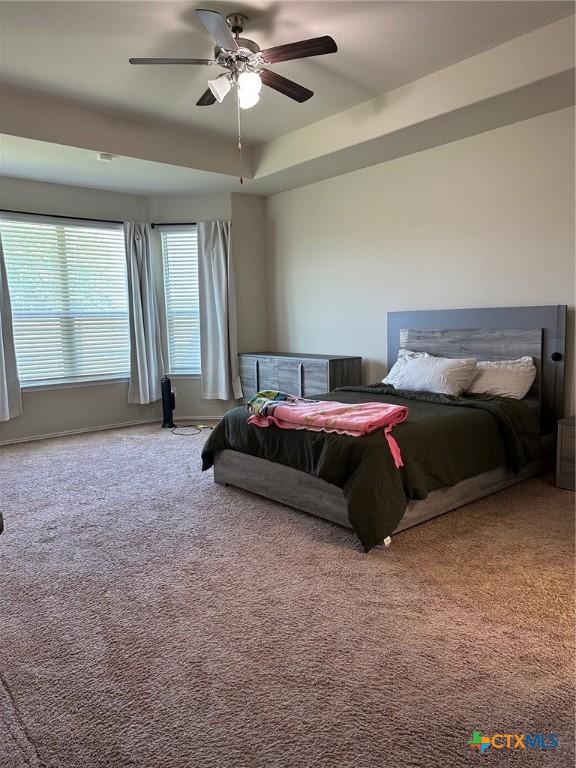 215 Danielle Dr, Killeen, TX 76542 - bedroom featuring carpet and ceiling fan