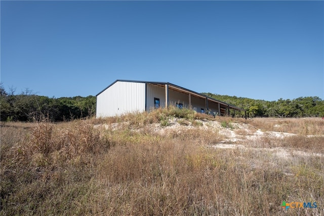 exterior space with an outdoor structure