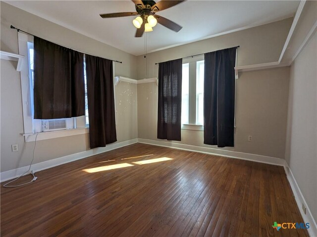 207 W 5th St, Lampasas, TX 76550 - empty room featuring wood-type flooring and ceiling fan