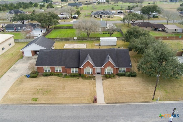 drone / aerial view featuring a residential view