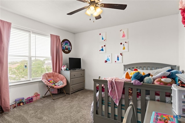 913 Risen Star Ln, Copperas Cove, TX 76522 - bedroom featuring carpet floors, multiple windows, and a ceiling fan