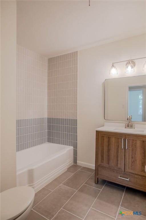 2906 Arroyo Dr, Victoria, TX 77901 - bathroom featuring tile patterned flooring and vanity