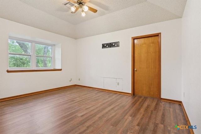 3927 Amanda Dr, Salado, TX 76571 - unfurnished room with wood finished floors and ceiling fan