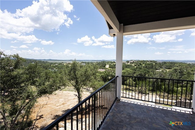 view of balcony