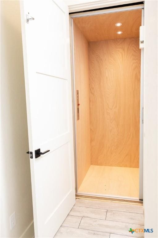 1193 Country Pike, Canyon Lake, TX 78133 - elevator featuring wood finished floors