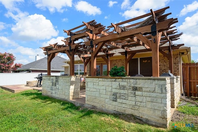 1127 Chaucer Ln, Harker Heights, TX 76548 - view of patio featuring a pergola
