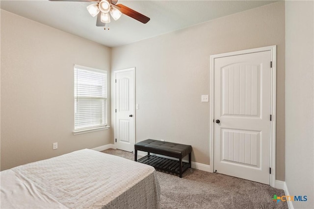 2085 Mercer St, Nolanville, TX 76559 - carpeted bedroom with baseboards and ceiling fan