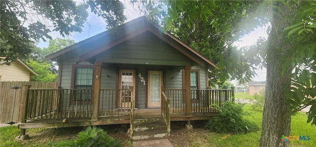 267 Illinois St, Bloomington, TX 77951 - view of front of home featuring a deck