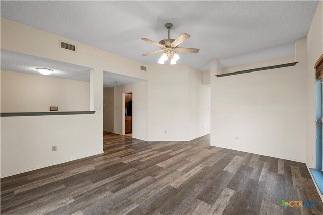 1007 Judy Ln, Copperas Cove, TX 76522 - spare room with a ceiling fan, wood finished floors, and a textured ceiling