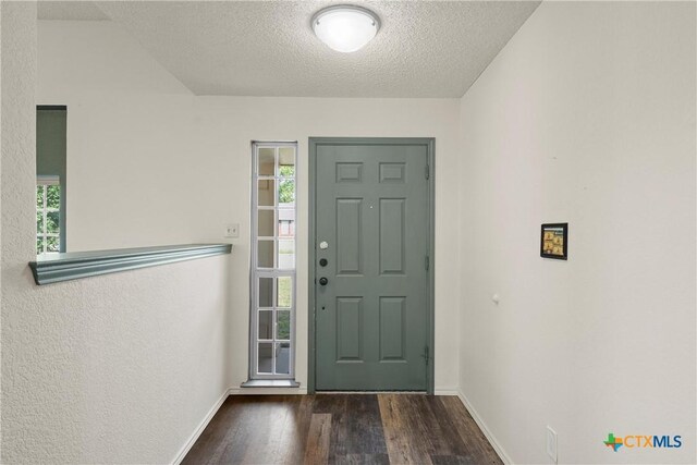 1007 Judy Ln, Copperas Cove, TX 76522 - foyer entrance with wood finished floors and a textured ceiling