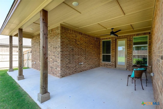1010 Winchester Dr, Nolanville, TX 76559 - view of patio / terrace featuring ceiling fan