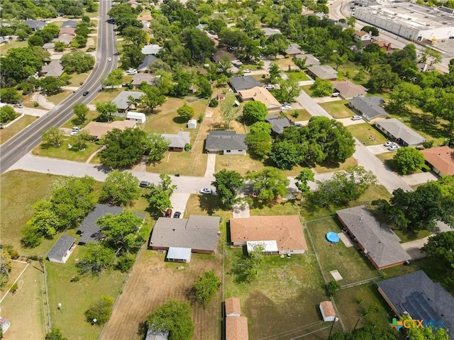 bird's eye view with a residential view