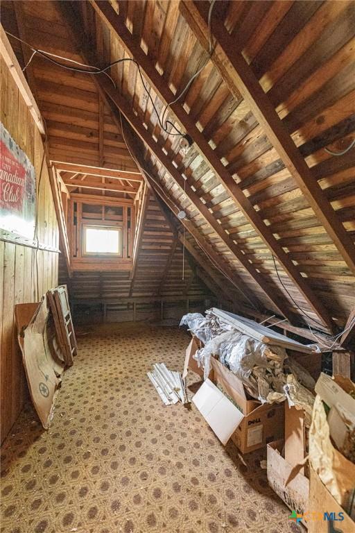 204 Ave F, Shiner, TX 77984 - view of unfinished attic
